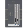 Набор из 2х ручек в подарочной коробке PARKER IM DUO STAINLESS STEEL CT;. Шариковая и перьевая ручка. 2183058