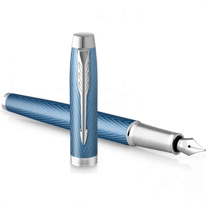 Ручка перьевая PARKER IM PREMIUM F318 BLUE GREY CT F CW2143651 Ручка перьевая PARKER IM PREMIUM F318 BLUE GREY CT F CW2143651