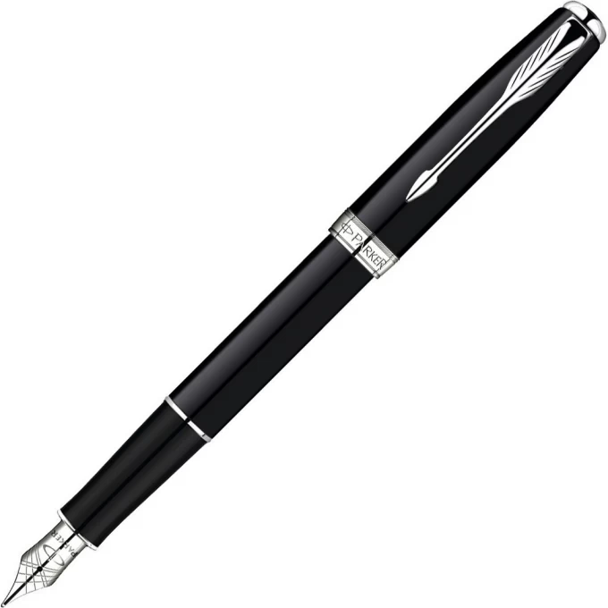 Ручка перьевая PARKER SONNET LAQUE BLACK СT, F S0833880 Ручка перьевая PARKER SONNET LAQUE BLACK СT, F S0833880