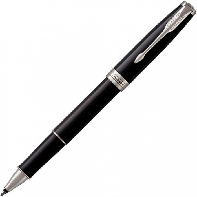 Ручка роллер PARKER SONNET CORE T539 LAQBLACK-SILVER СT F 1931501 Ручка роллер PARKER SONNET CORE T539 LAQBLACK-SILVER СT F 1931501
