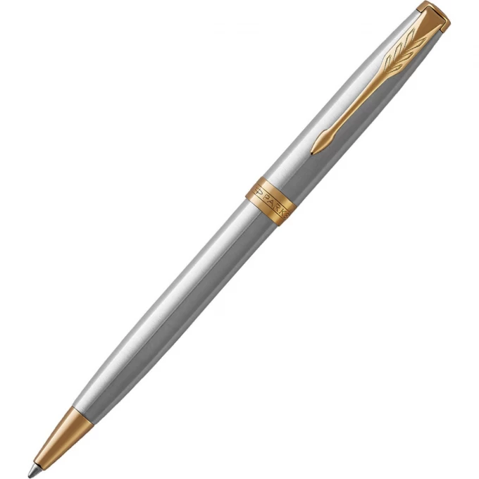 Шариковая ручка PARKER ESSENTIAL SONNET STAINLESS STEEL GT M 1931507 Шариковая ручка PARKER ESSENTIAL SONNET STAINLESS STEEL GT M 1931507